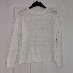 Time and Tru Cream Knit Sweater